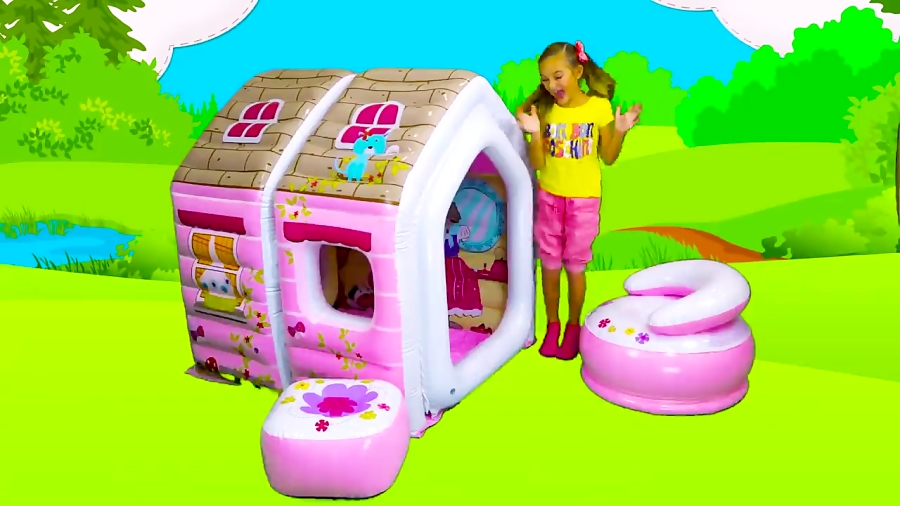 اسباب بازی ها و خانواده مهربان - ساشا و بابا و سرسره های آبی